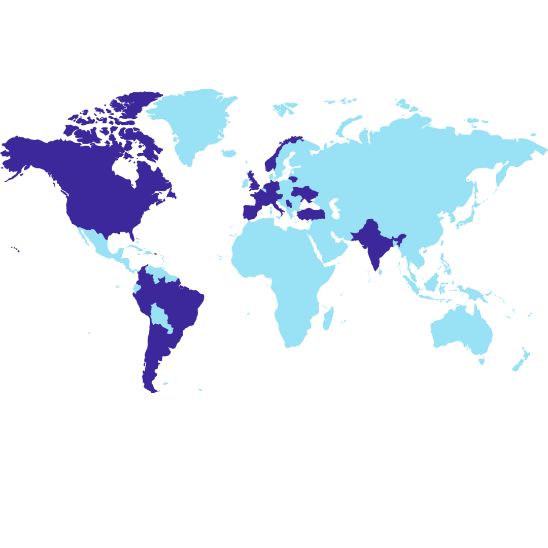 A map that illustrates who attended the 2022 Global Inclusion Celebration