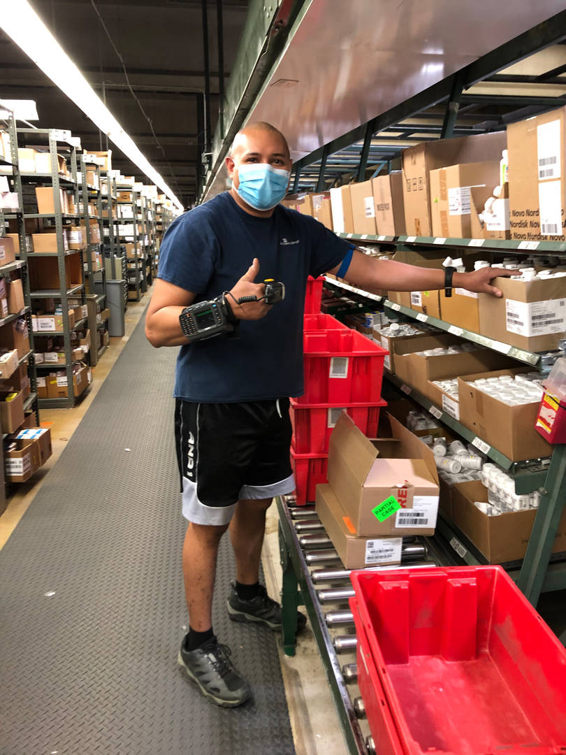 thumbs up from male associate