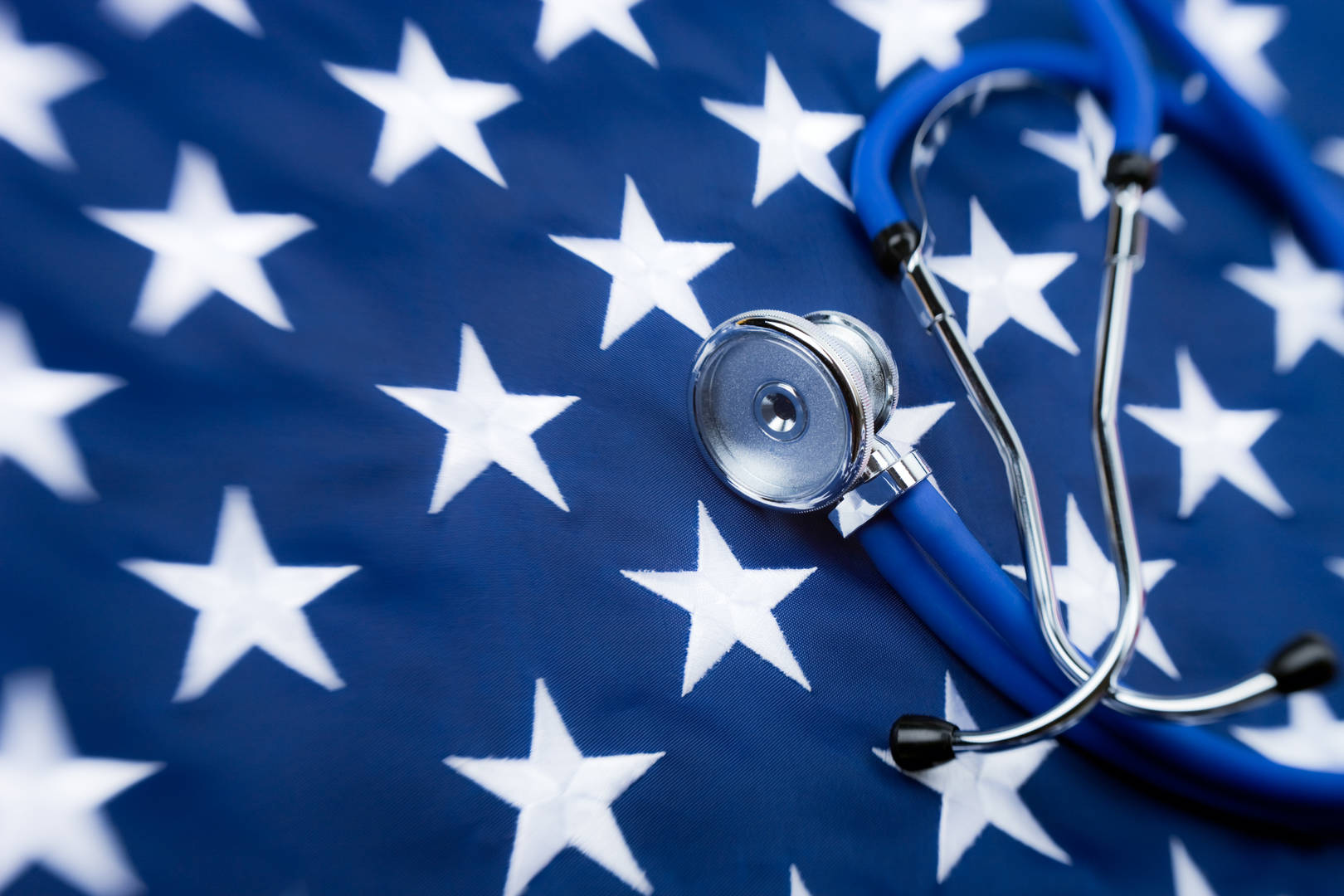 health policy flag stethoscope