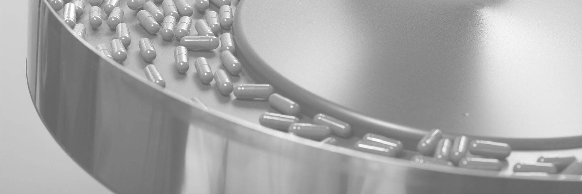 Capsules revolving around a pill counter