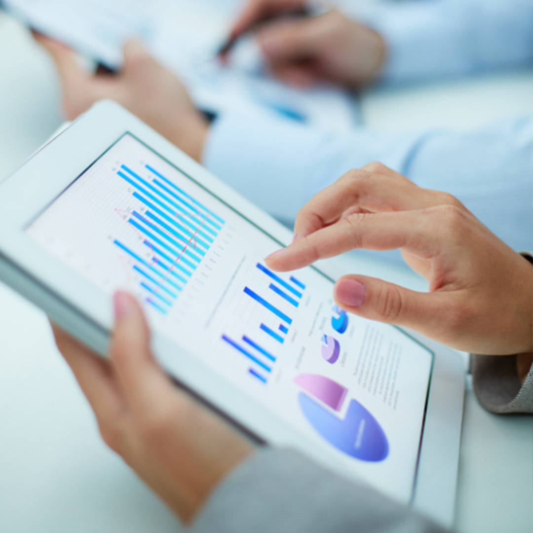 Market research images on ipad