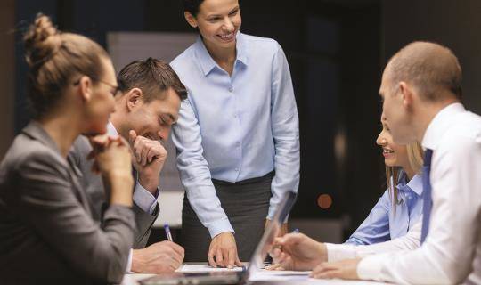 Business team meeting